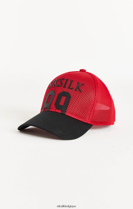 casquette trucker 89 rouge full mesh accessoire unisexe SikSilk AS2ZD241