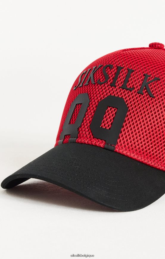 casquette trucker 89 rouge full mesh accessoire unisexe SikSilk AS2ZD241
