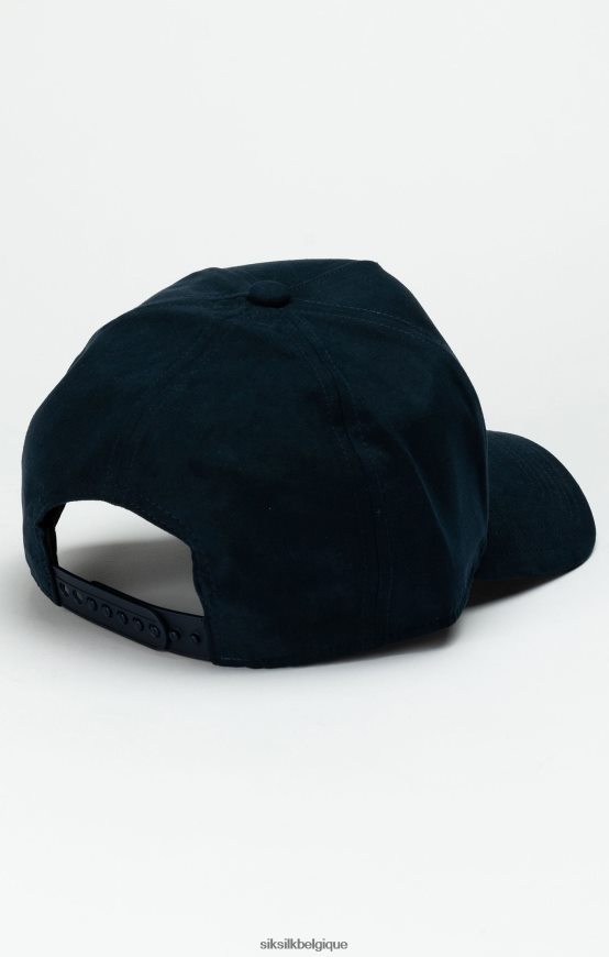 casquette trucker à écusson bleu marine accessoire unisexe SikSilk AS2ZD235