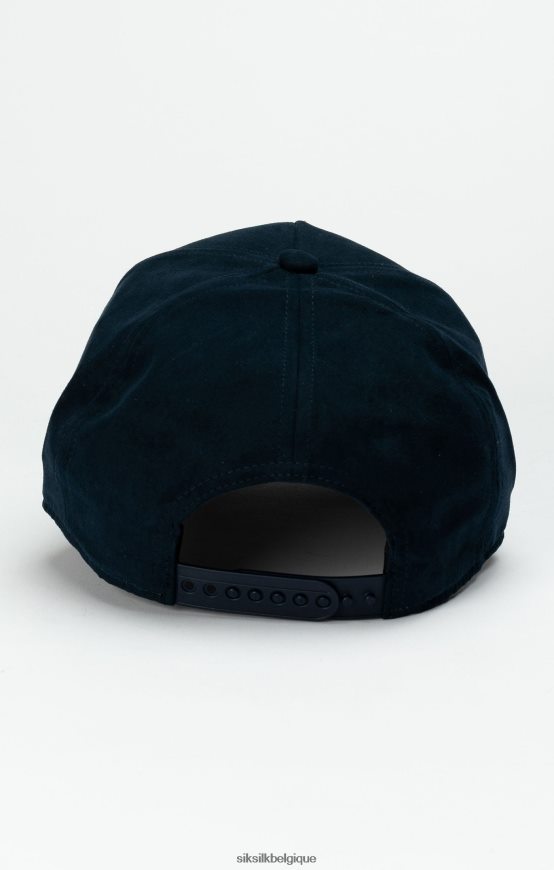 casquette trucker à écusson bleu marine accessoire unisexe SikSilk AS2ZD235
