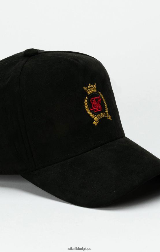 casquette trucker à écusson noir accessoire unisexe SikSilk AS2ZD226