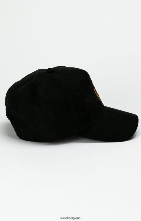 casquette trucker à écusson noir accessoire unisexe SikSilk AS2ZD226