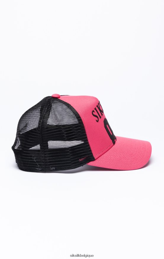 casquette trucker mesh 89 rose accessoire unisexe SikSilk AS2ZD244