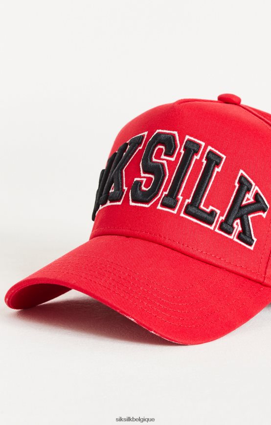 une casquette rouge accessoire unisexe SikSilk AS2ZD229