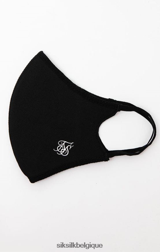paquet noir de 3 couvre-visages accessoire unisexe SikSilk AS2ZD239