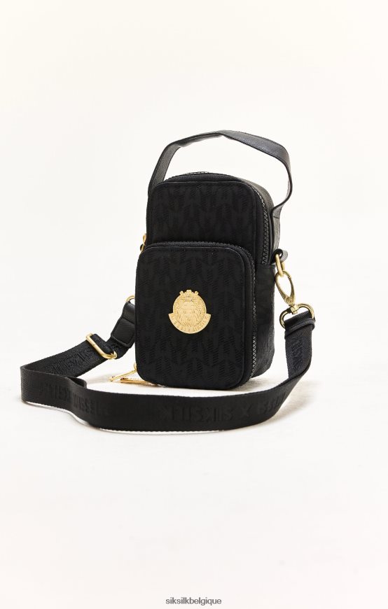 pochette messi noire sac unisexe SikSilk x AS2ZD620