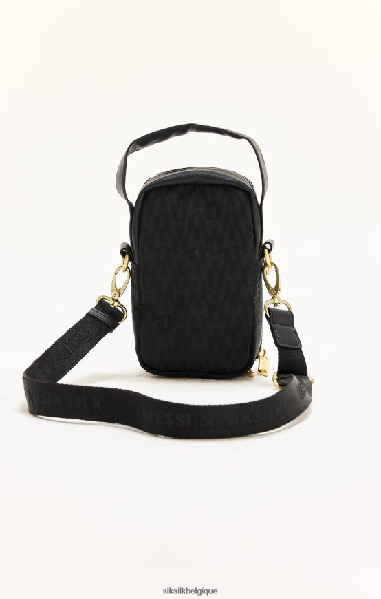 pochette messi noire sac unisexe SikSilk x AS2ZD620