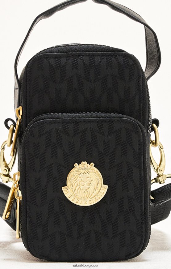 pochette messi noire sac unisexe SikSilk x AS2ZD620