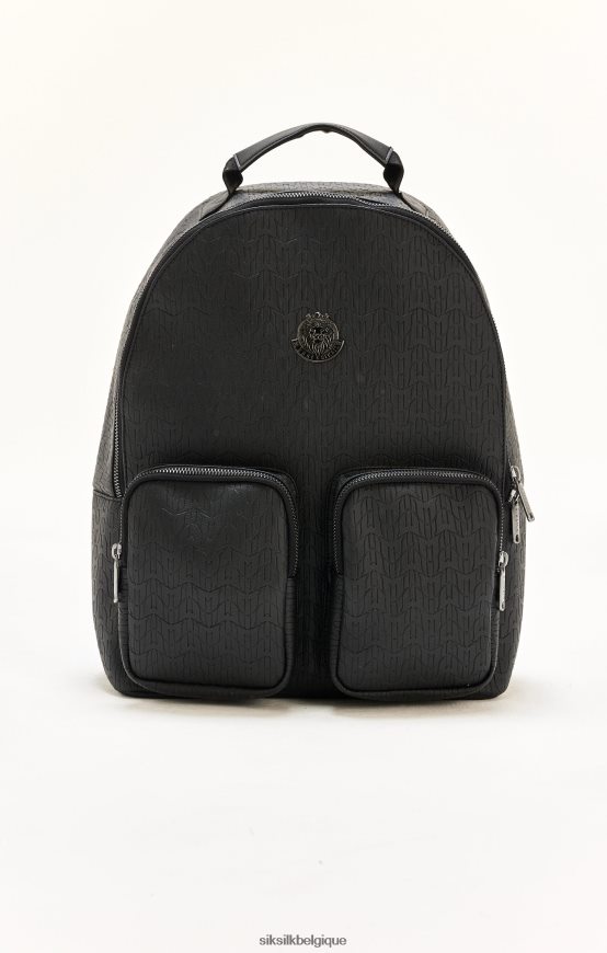 sac à dos de marque messi en pu noir sac unisexe SikSilk x AS2ZD618