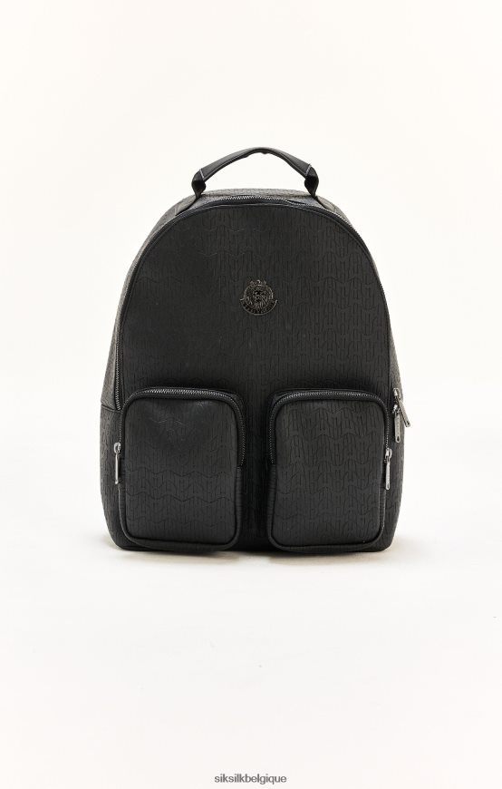 sac à dos de marque messi en pu noir sac unisexe SikSilk x AS2ZD618