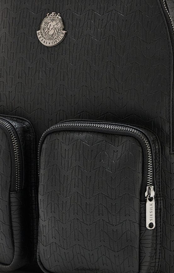 sac à dos de marque messi en pu noir sac unisexe SikSilk x AS2ZD618