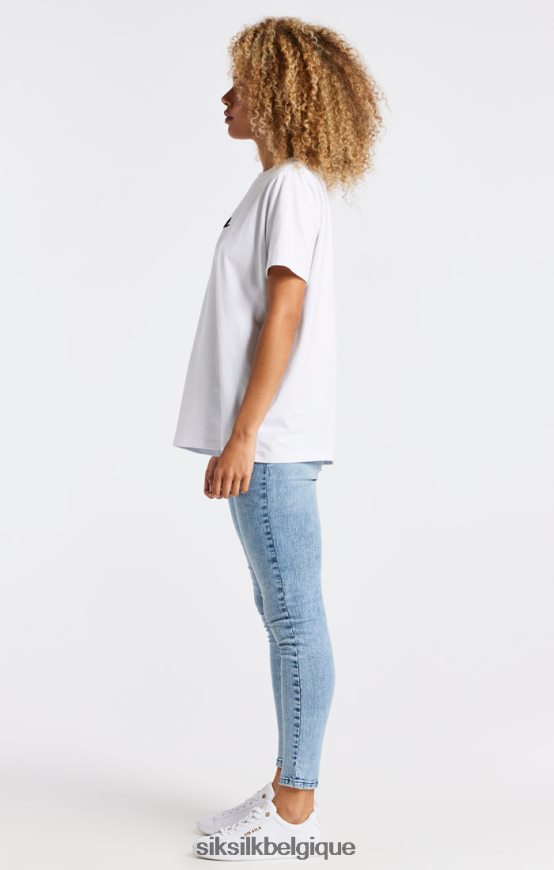 jean skinny essentiel à délavage clair vêtements femmes SikSilk AS2ZD193