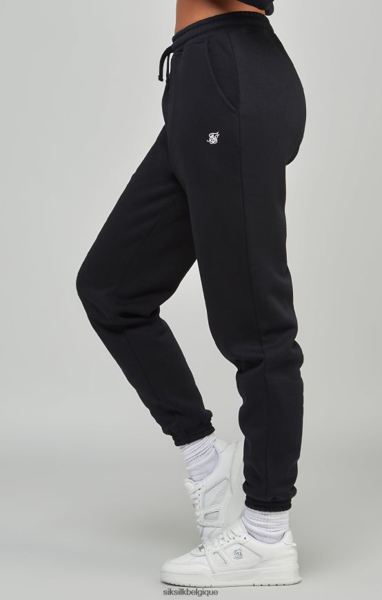 jogging essentiel noir vêtements femmes SikSilk AS2ZD177