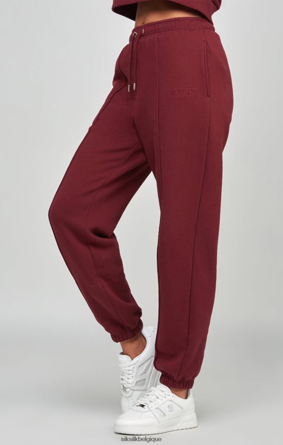 jogging oversize bordeaux vêtements femmes SikSilk AS2ZD178
