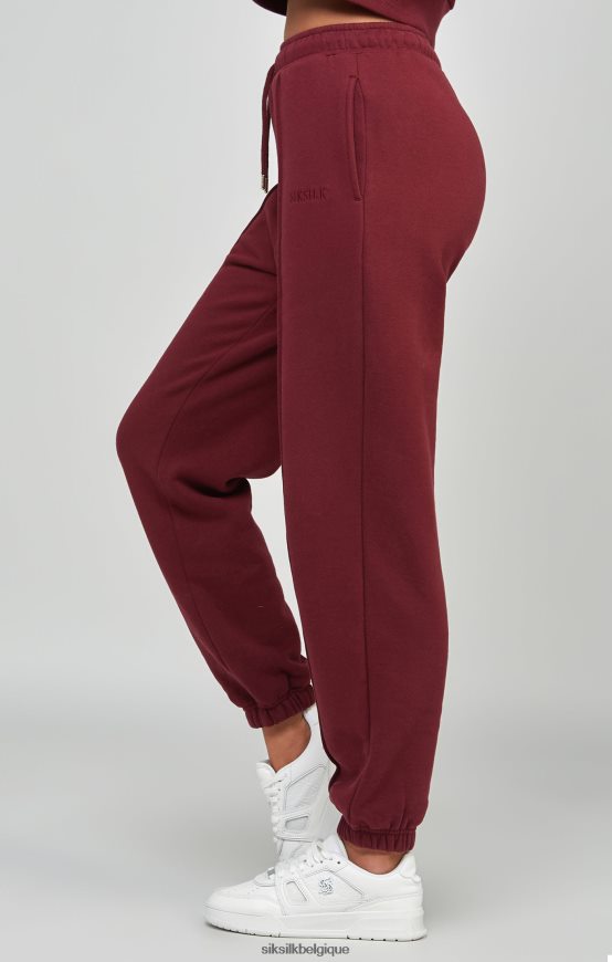jogging oversize bordeaux vêtements femmes SikSilk AS2ZD178
