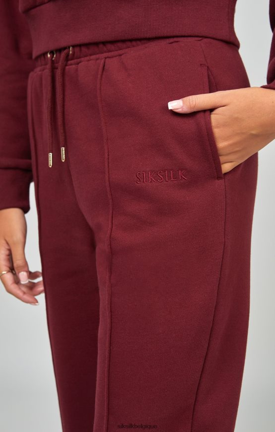 jogging oversize bordeaux vêtements femmes SikSilk AS2ZD178