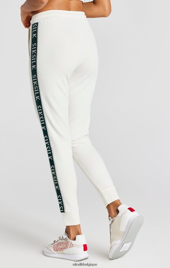 pantalon de survêtement écru à bande vêtements femmes SikSilk AS2ZD161