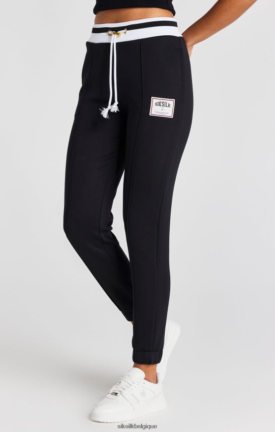 pantalon de survêtement de basket noir vêtements femmes SikSilk AS2ZD168