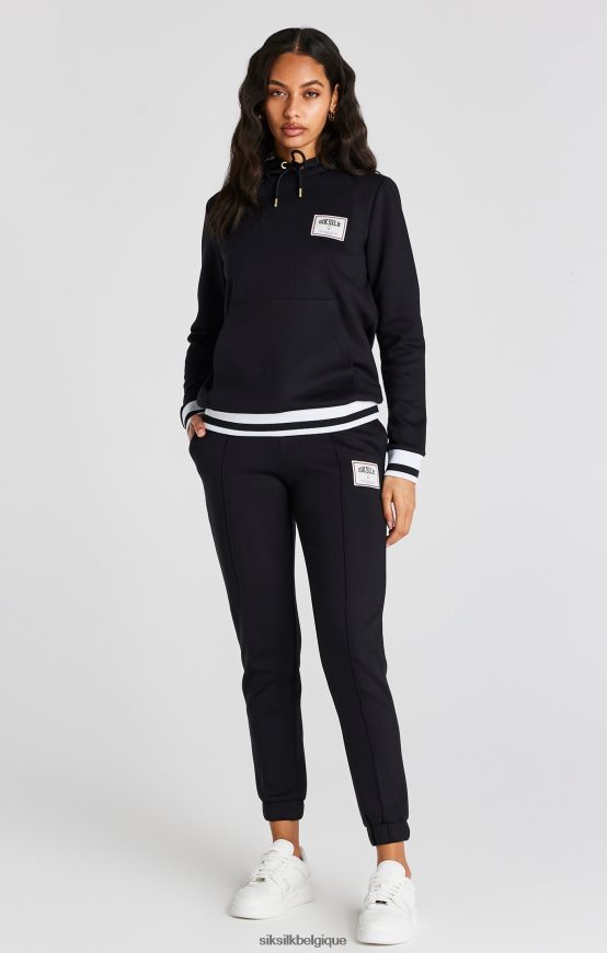 pantalon de survêtement de basket noir vêtements femmes SikSilk AS2ZD168
