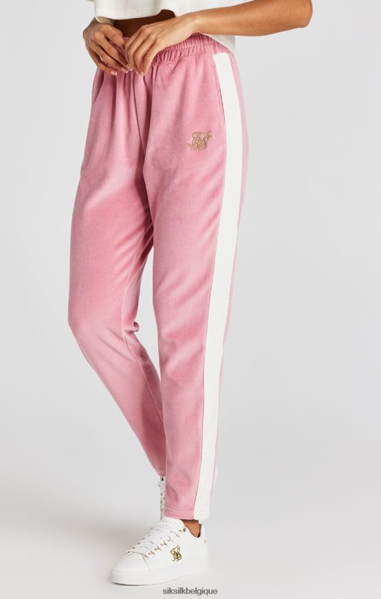 pantalon de survêtement en velours rose vêtements femmes SikSilk AS2ZD163