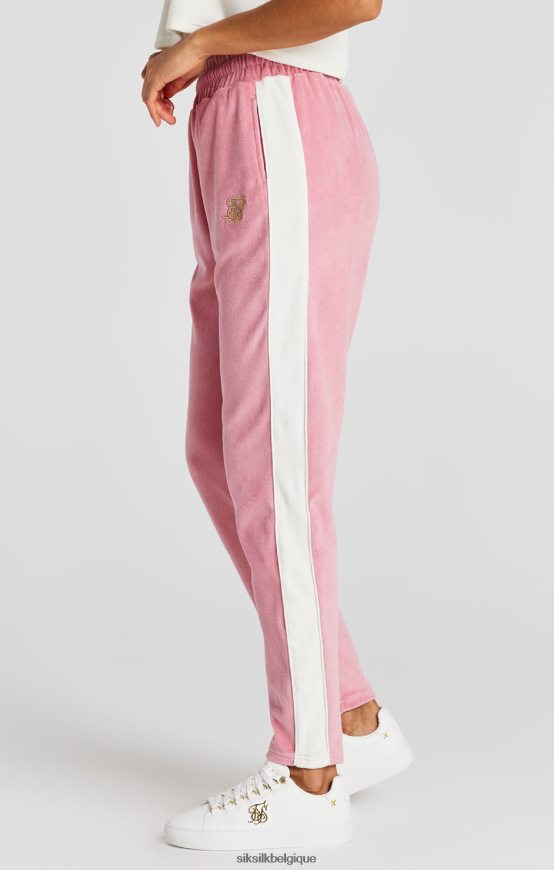 pantalon de survêtement en velours rose vêtements femmes SikSilk AS2ZD163