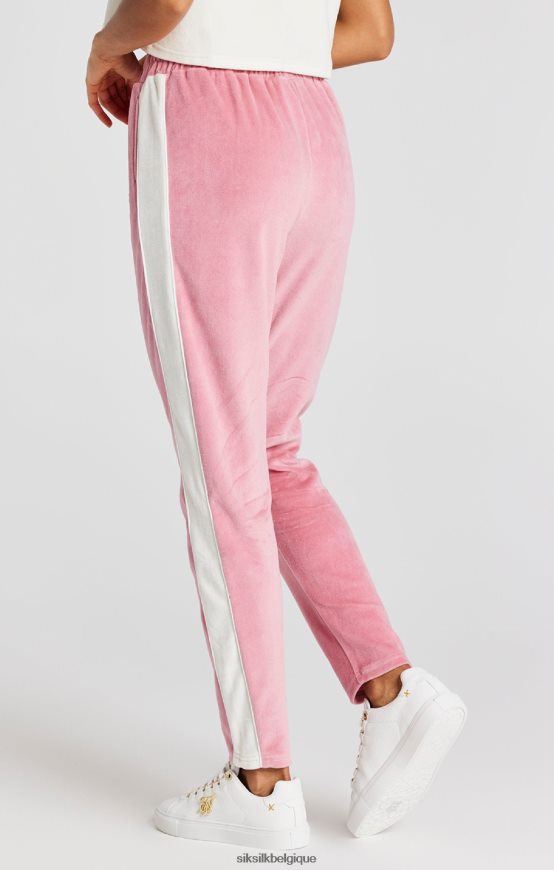 pantalon de survêtement en velours rose vêtements femmes SikSilk AS2ZD163