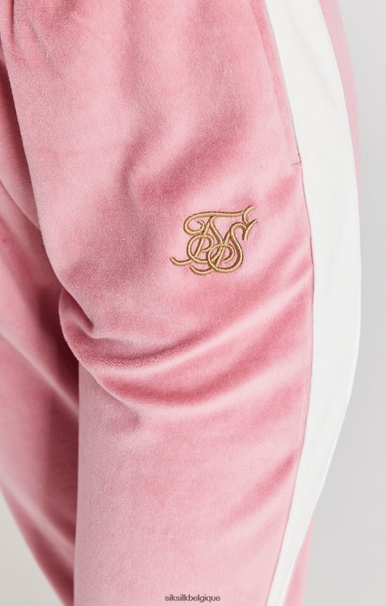 pantalon de survêtement en velours rose vêtements femmes SikSilk AS2ZD163