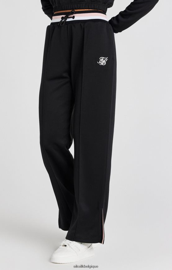 pantalon de survêtement large universitaire noir vêtements femmes SikSilk AS2ZD158