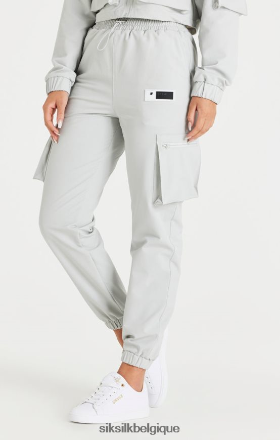 pantalon de survêtement cargo gris vêtements femmes SikSilk AS2ZD179