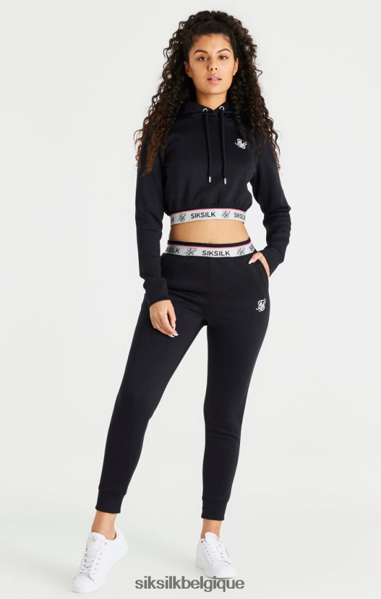 pantalon de survêtement noir vêtements femmes SikSilk AS2ZD185