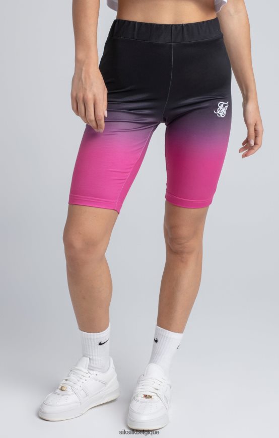 cycle court de fondu noir vêtements femmes SikSilk AS2ZD202