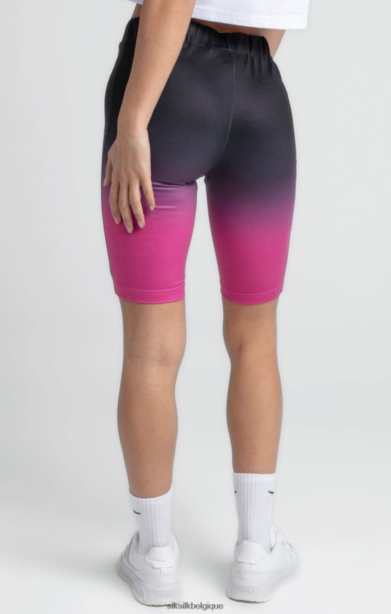 cycle court de fondu noir vêtements femmes SikSilk AS2ZD202