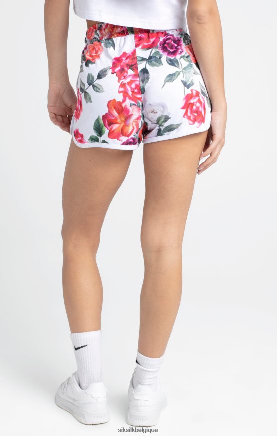 short écru à fleurs vêtements femmes SikSilk AS2ZD204