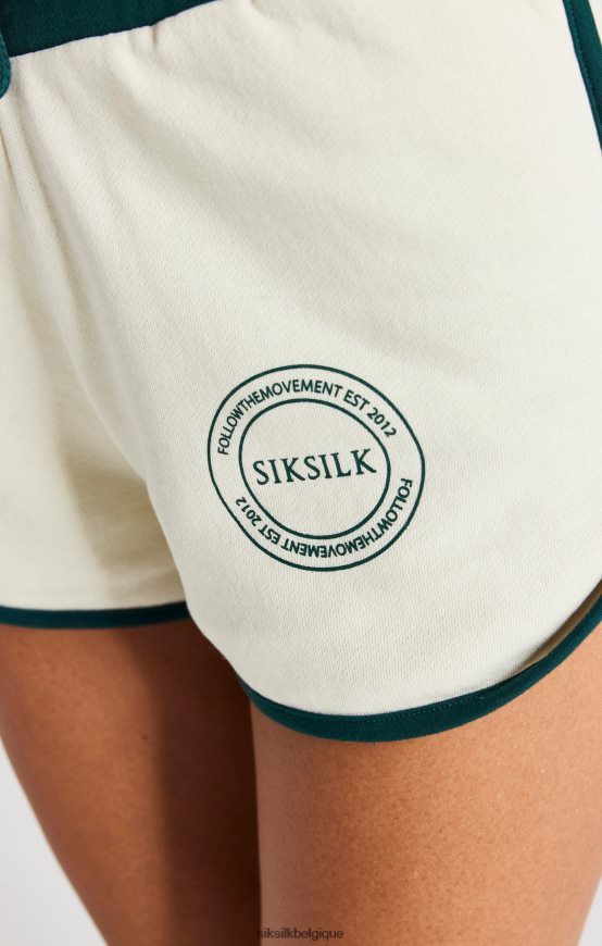 short de course écru vêtements femmes SikSilk AS2ZD197