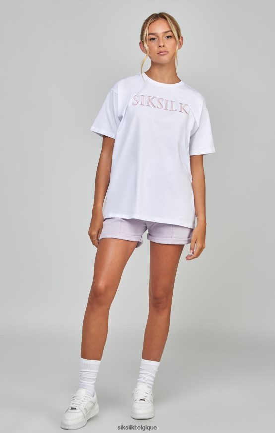 short de course violet vêtements femmes SikSilk AS2ZD198