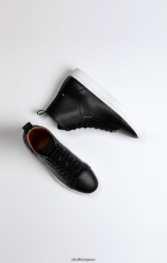 basket montante classique noire chaussure femmes SikSilk AS2ZD260