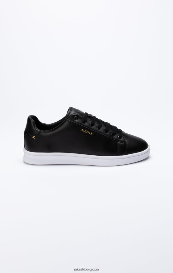 baskets décontractées basses noires chaussure femmes SikSilk AS2ZD256
