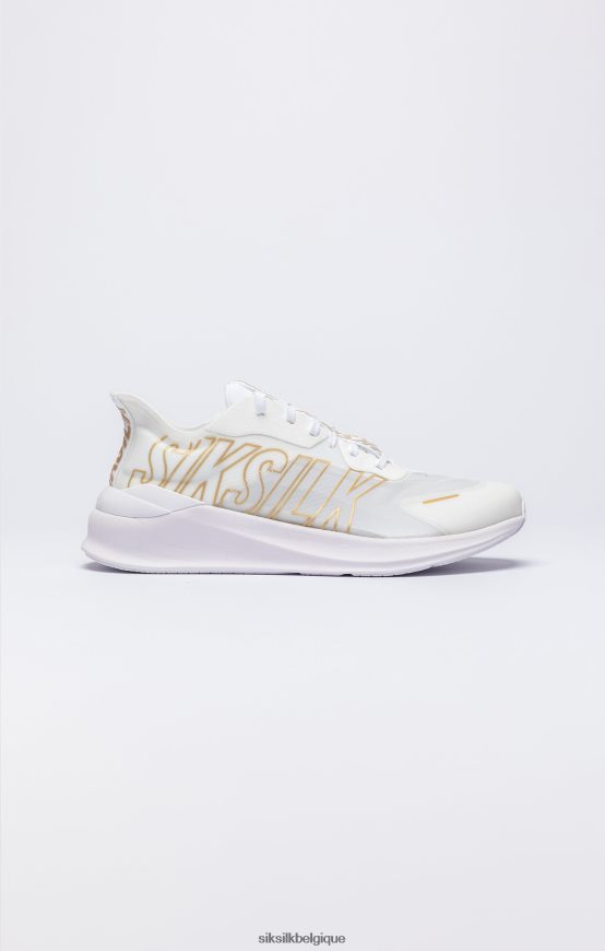 baskets de performance mako blanches et dorées chaussure femmes SikSilk AS2ZD253