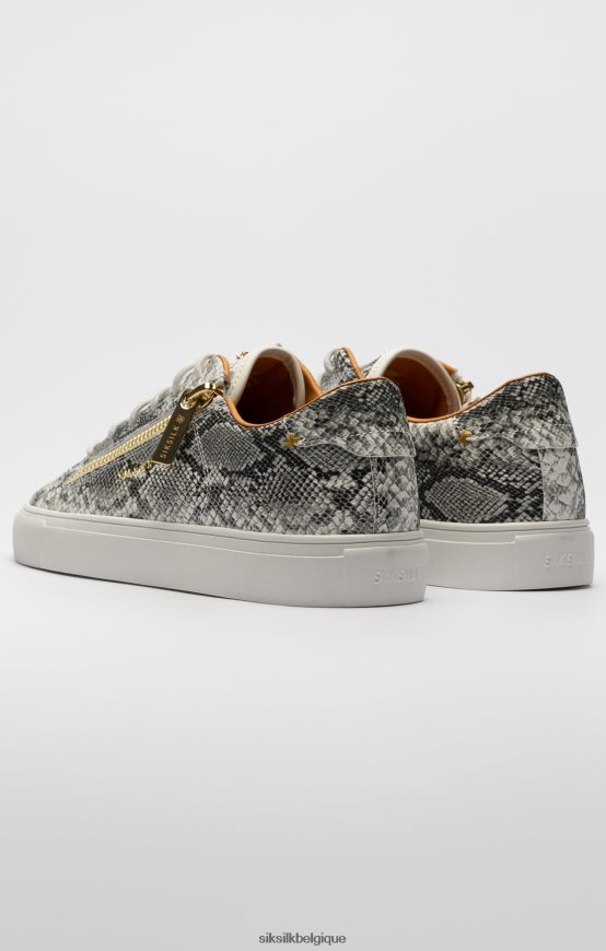 peau de serpent Kirkie blanche chaussure femmes SikSilk AS2ZD252