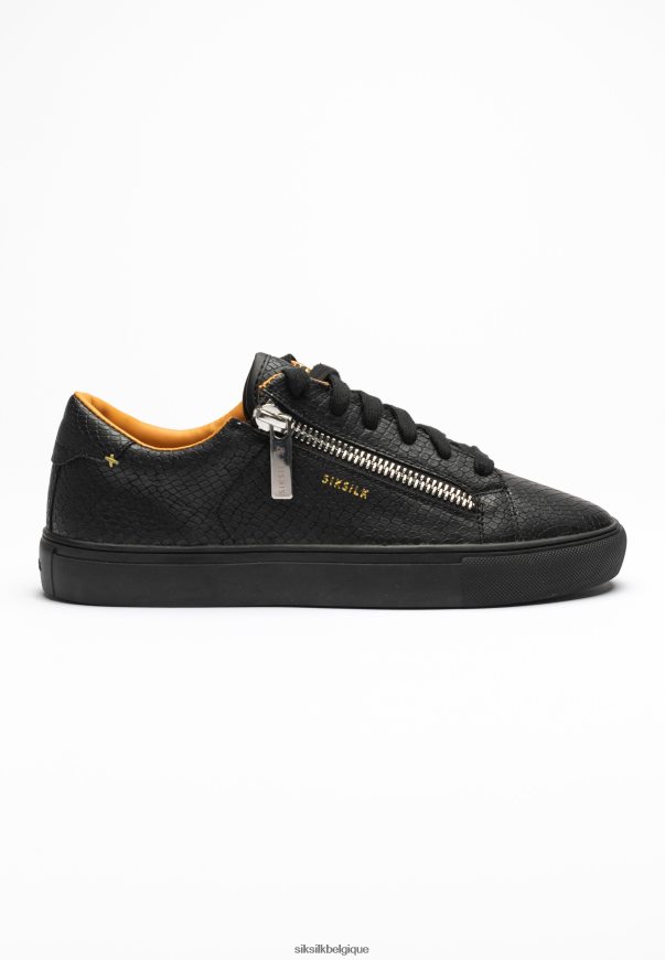 peau de serpent Kirkie noire chaussure femmes SikSilk AS2ZD277