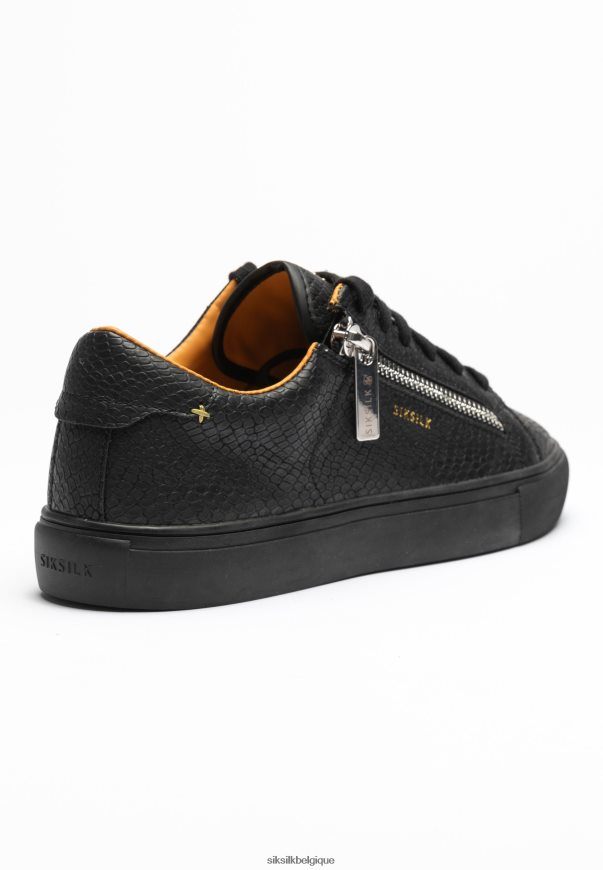 peau de serpent Kirkie noire chaussure femmes SikSilk AS2ZD277