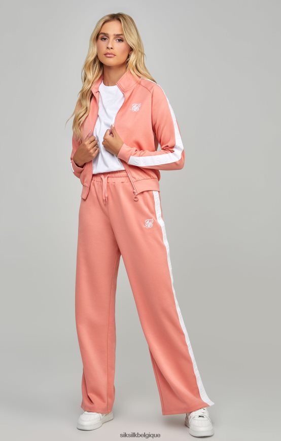 haut de survêtement à bande corail vêtements femmes SikSilk AS2ZD110