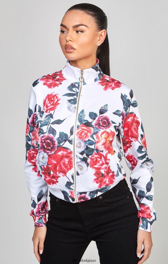 haut de survêtement écru à fleurs vêtements femmes SikSilk AS2ZD77