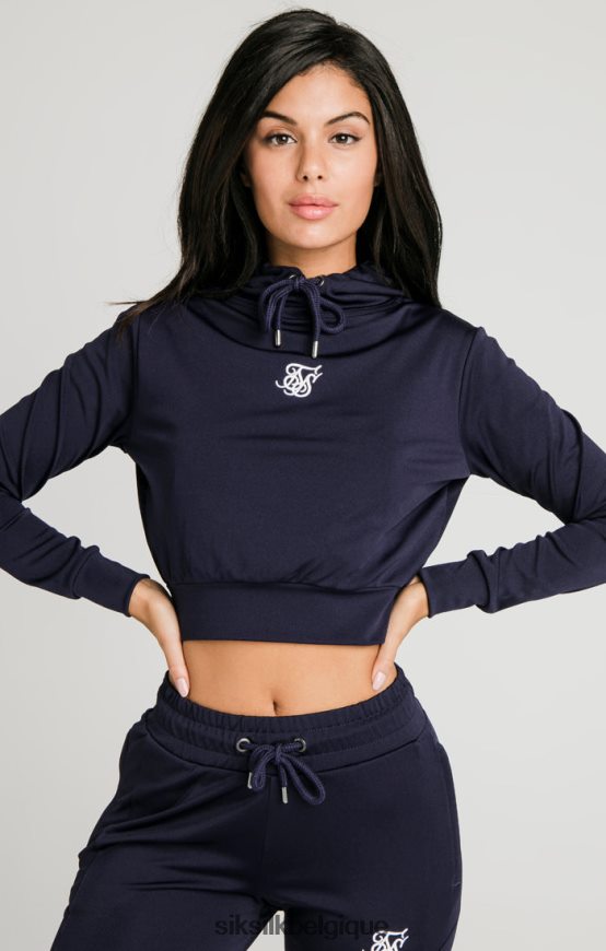 haut de survêtement essentiel bleu marine vêtements femmes SikSilk AS2ZD107