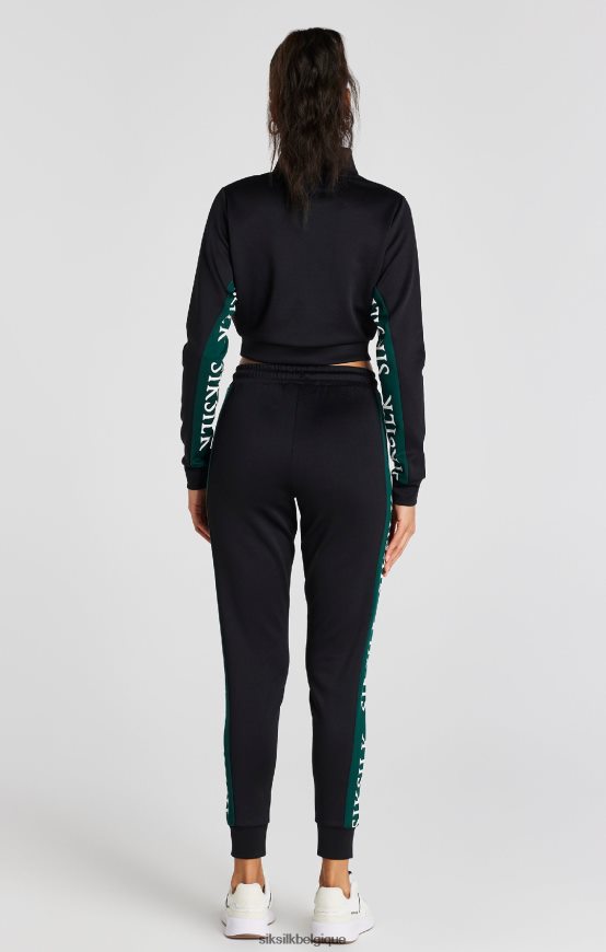 haut de survêtement noir vêtements femmes SikSilk AS2ZD74