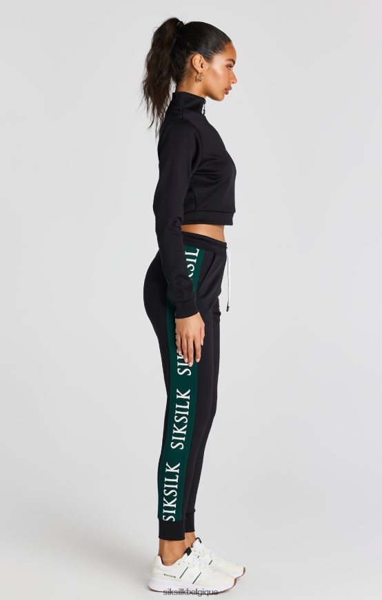 haut de survêtement noir vêtements femmes SikSilk AS2ZD74