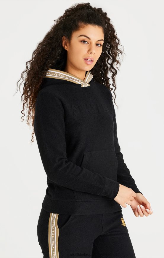 sweat à capuche noir vêtements femmes SikSilk AS2ZD113