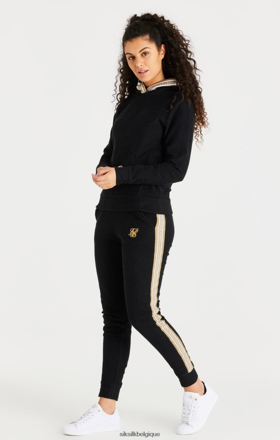 sweat à capuche noir vêtements femmes SikSilk AS2ZD113