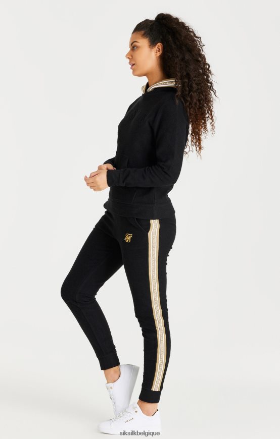 sweat à capuche noir vêtements femmes SikSilk AS2ZD113
