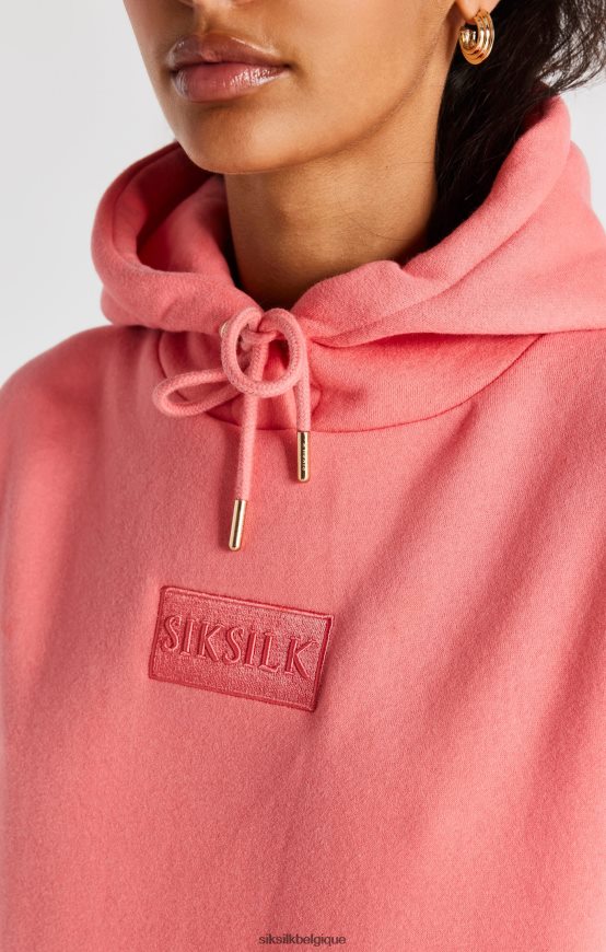 sweat à capuche oversize corail vêtements femmes SikSilk AS2ZD108